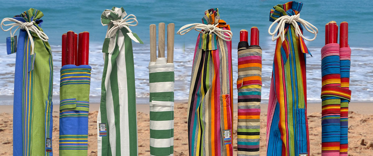 5 Pole Beach Windbreaks with Carry Bag