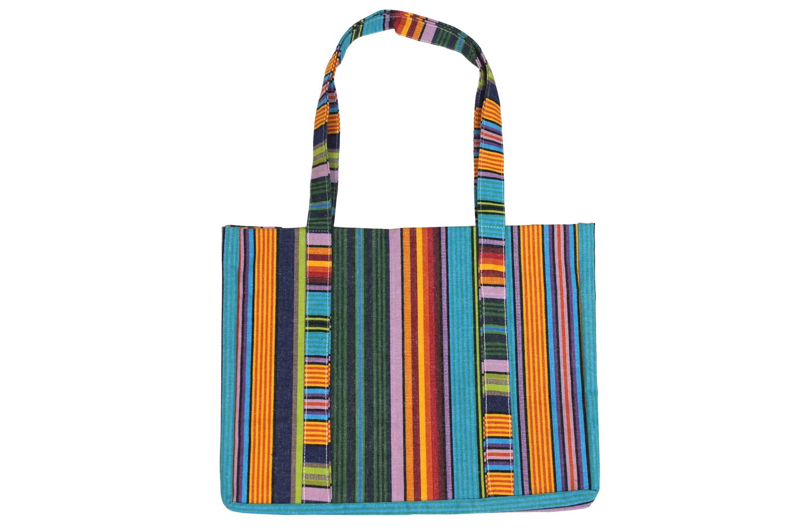 striped beach tote bag