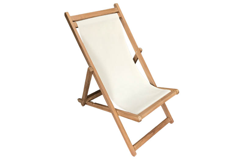 cream deckchairs