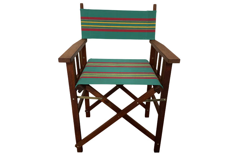 Jade Green Red Yellow Directors Chairs Kwila Hardwood The