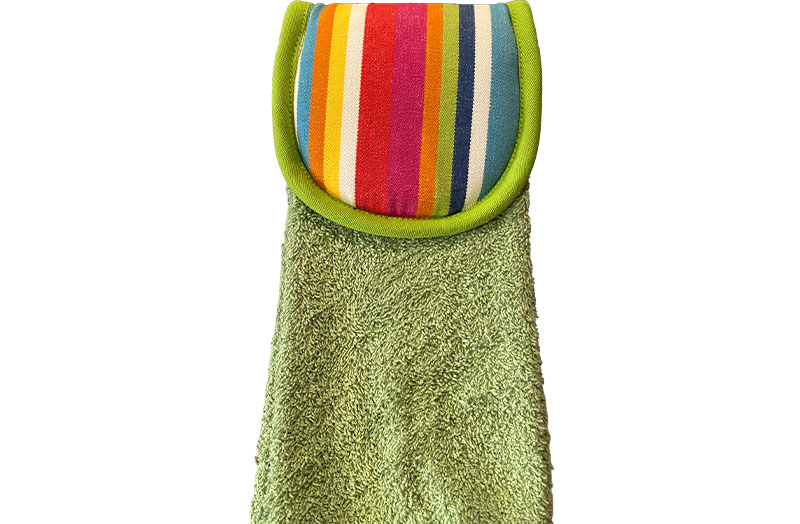 Green Aga Towel Climbing Stripe 