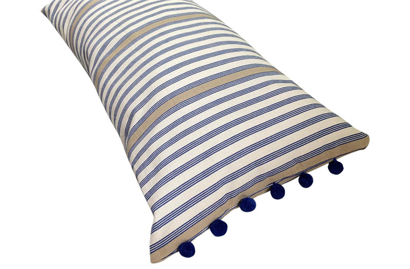 Cream Small PVC Clutch Bags Quoits Stripe