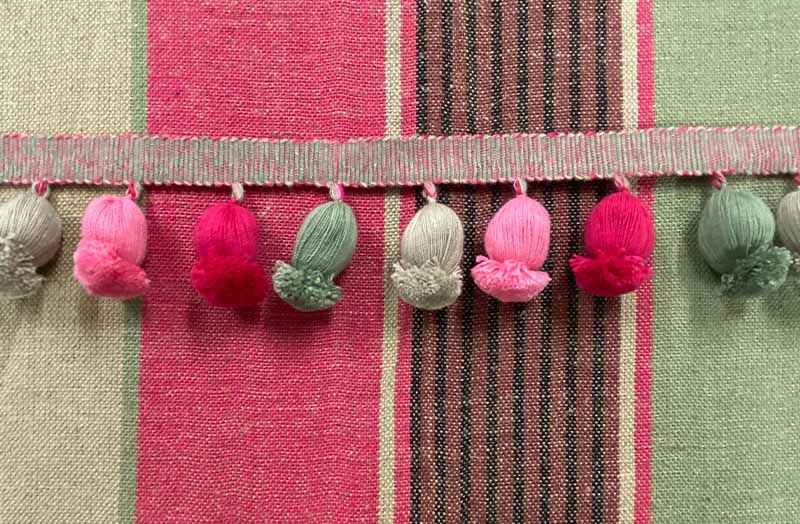 Raspberry Pink, Sage, Taupe