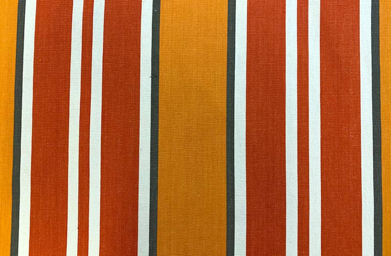 Kunstleder Stripes, weiß-orange, metallic Effekt, Used-Look