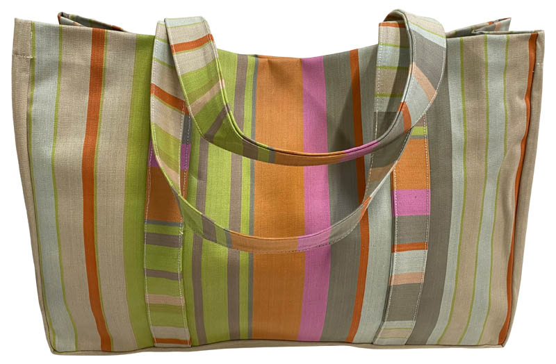 Stone, pale green, terracotta Extra Large Beach Bags | The Stripes ...