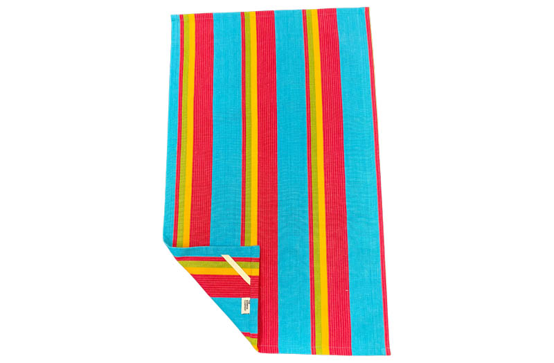 Stripe Tea Towels - Turquoise, Pinky Red, Yellow Stripes | The Stripes ...