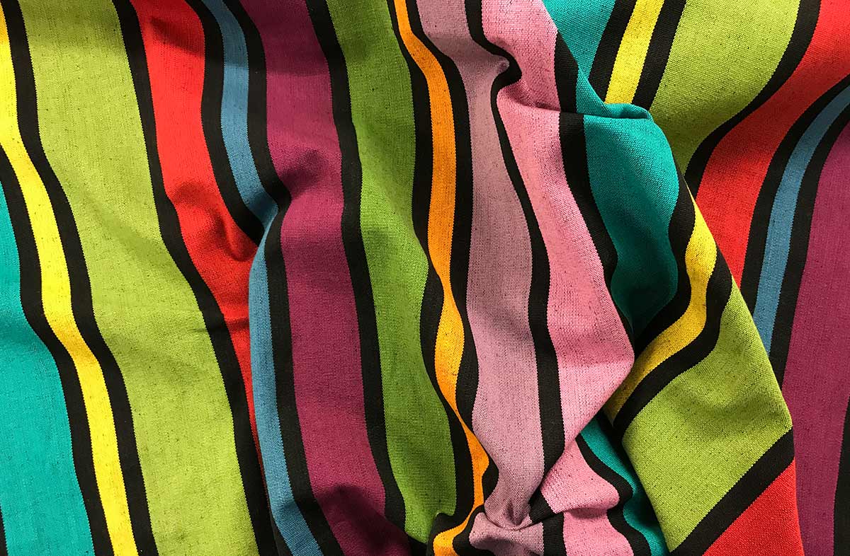 Black Striped Fabrics | Bold Stripe Cotton Fabrics | Dominoes Stripes ...