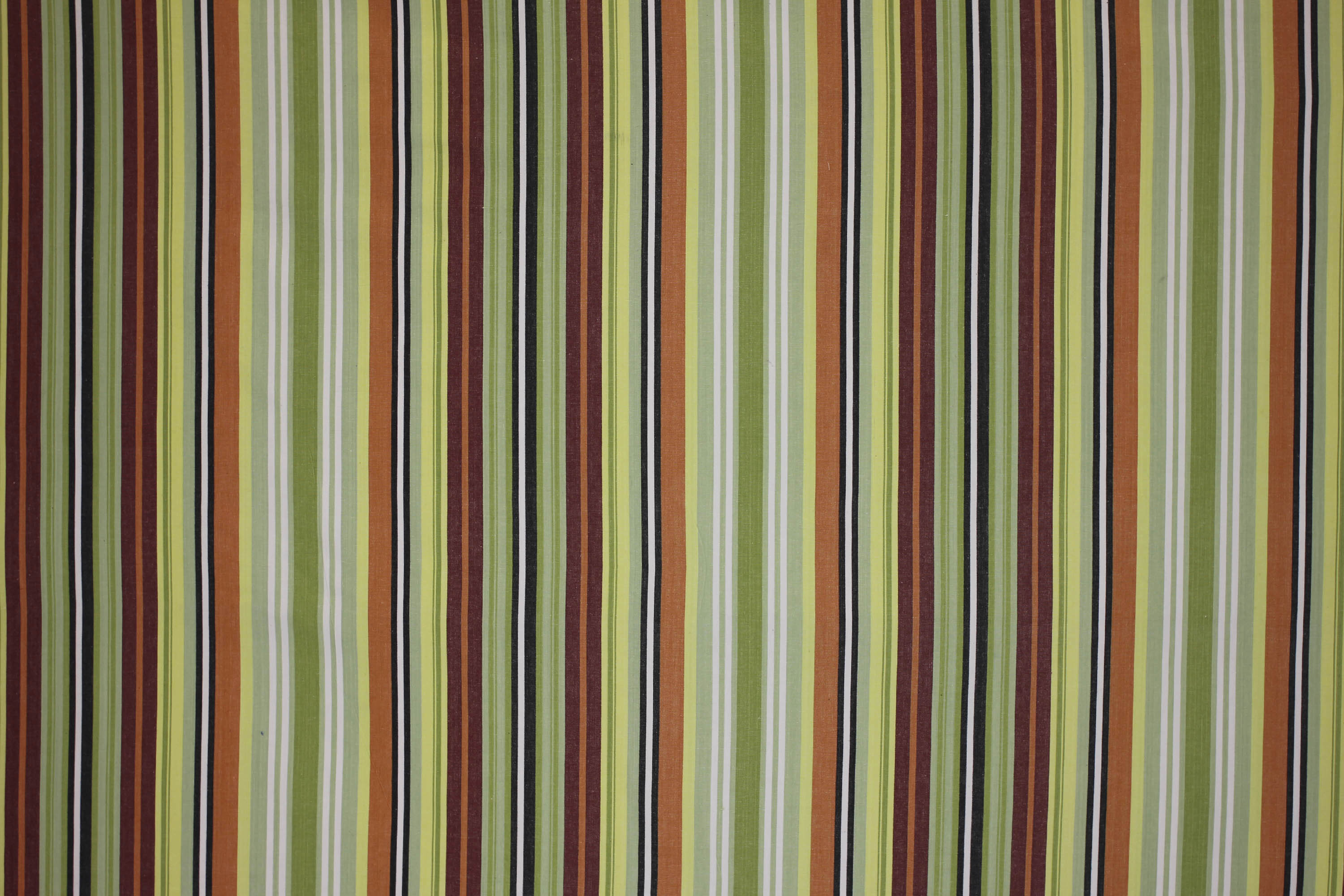 Egg and Spoon Green Striped Fabric