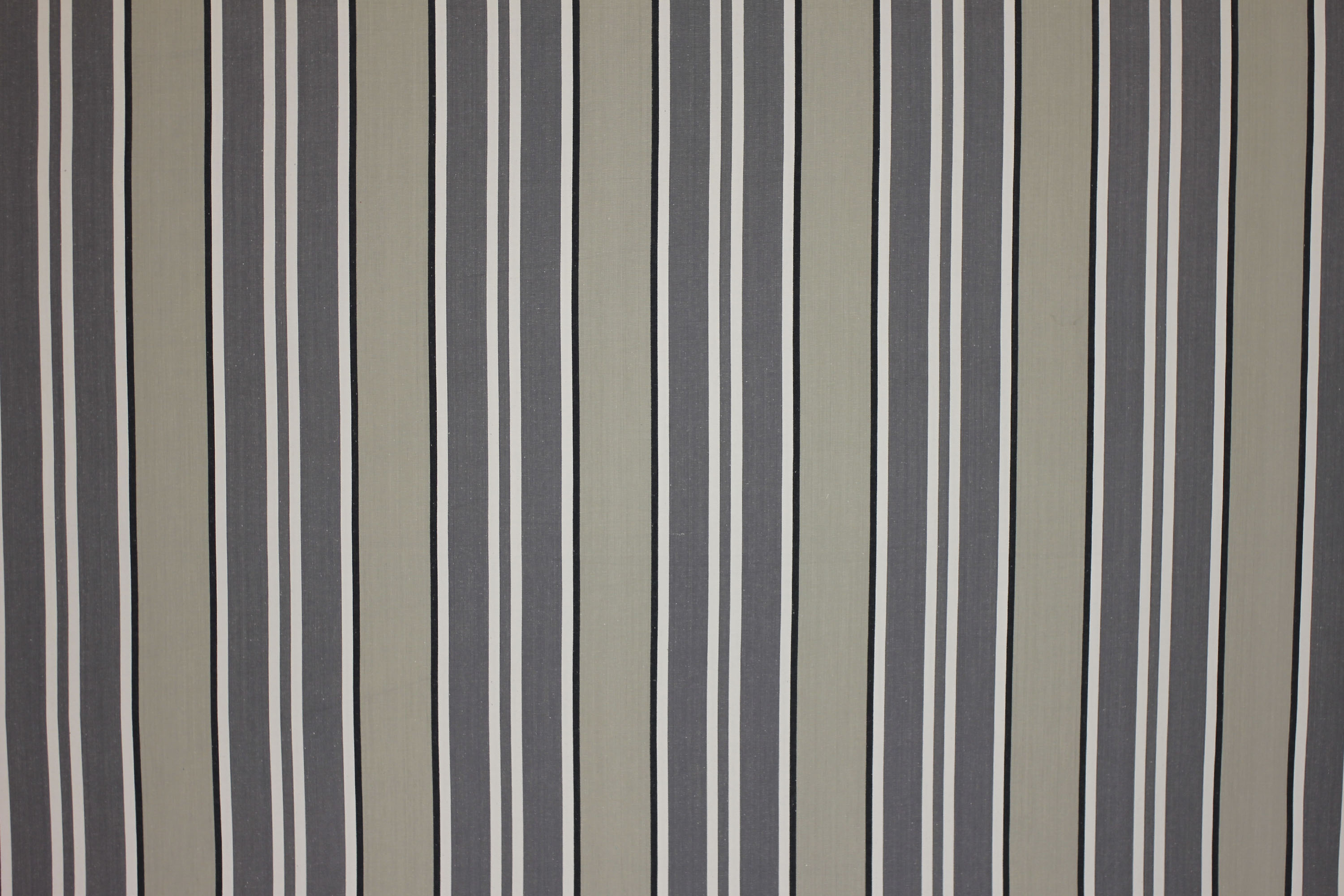 Pure Cotton Black White Thin Stripe Fabric 150cm Wide