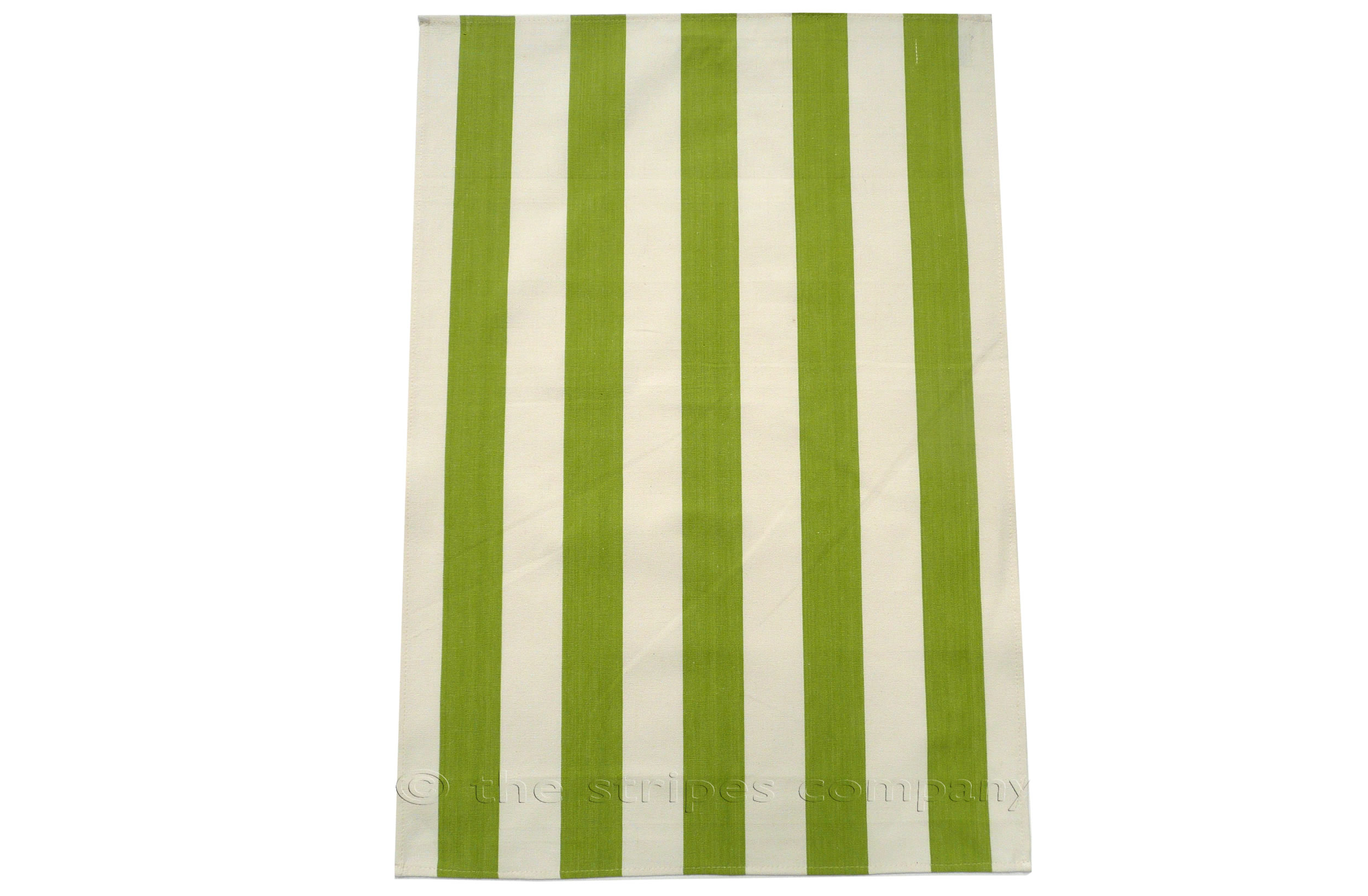 Lime Green Stripe Tea Towels